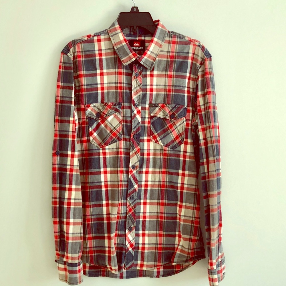 Quicksilver Long Sleeve Casual Button Down